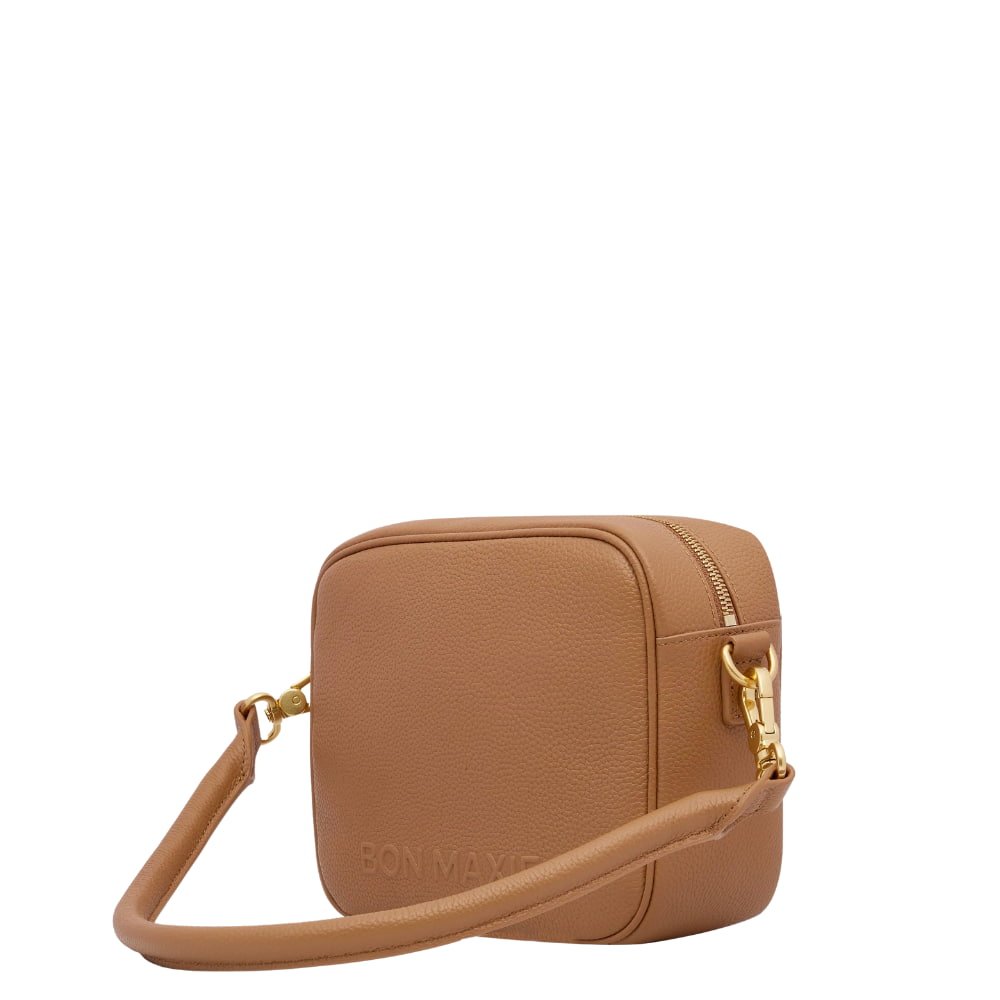 Sidekick Crossbody Bag - Tan Bags Brushed Gunmetal