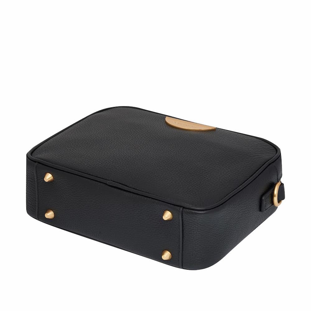 Classic Leather Sidekick Crossbody Bag - Black Bags Brushed Gold