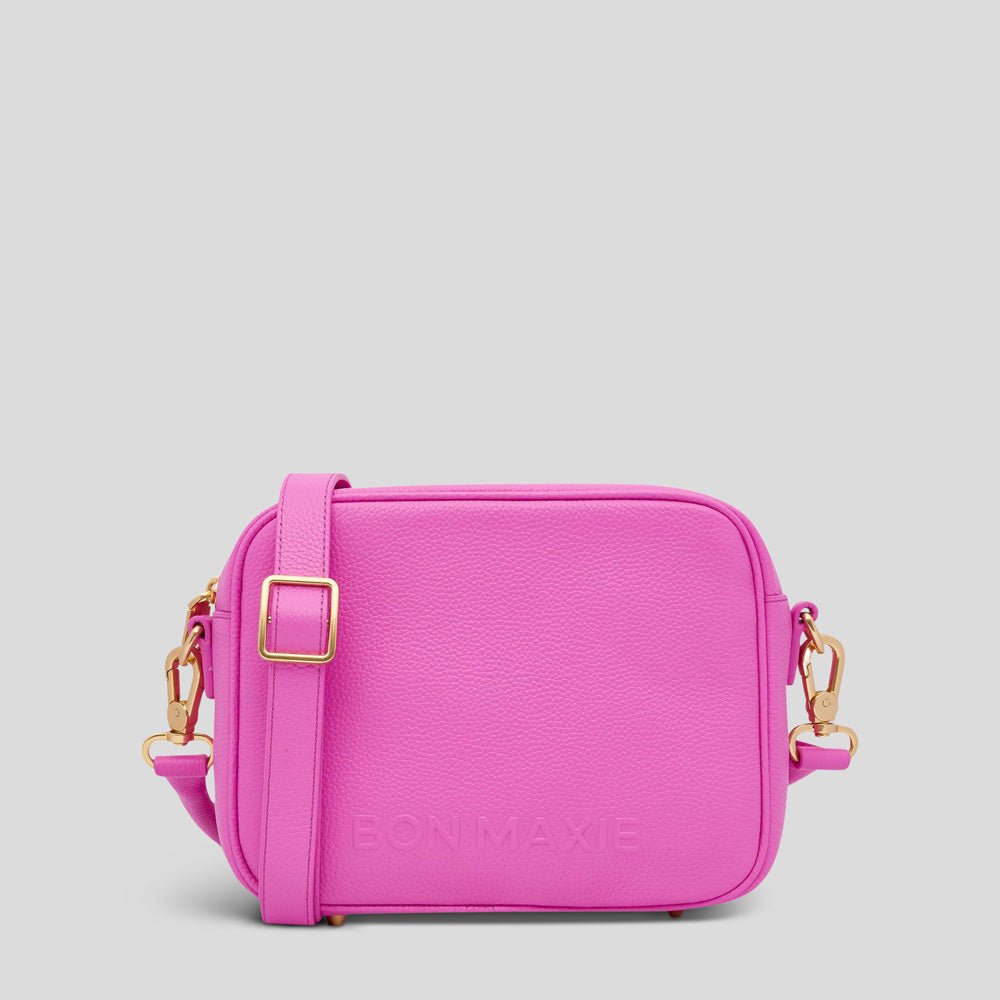 Sidekick Crossbody Bag - Fuchsia Bags Brushed Gold