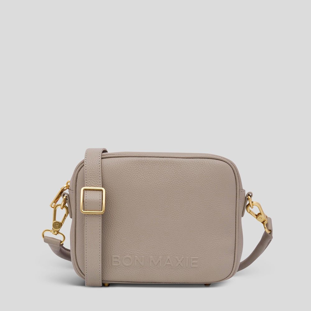 Sidekick Crossbody Bag - Taupe Bags Brushed Gold