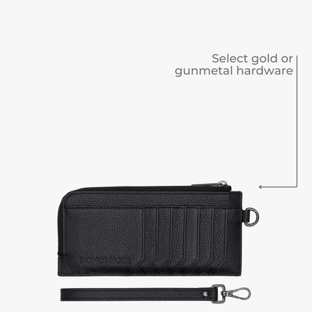 Leather Slimline Wallet -- Black