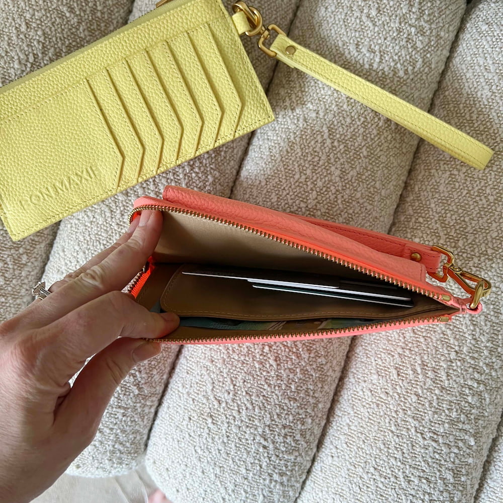 Everyday Slimline Wallet - Electric Peach Wallets