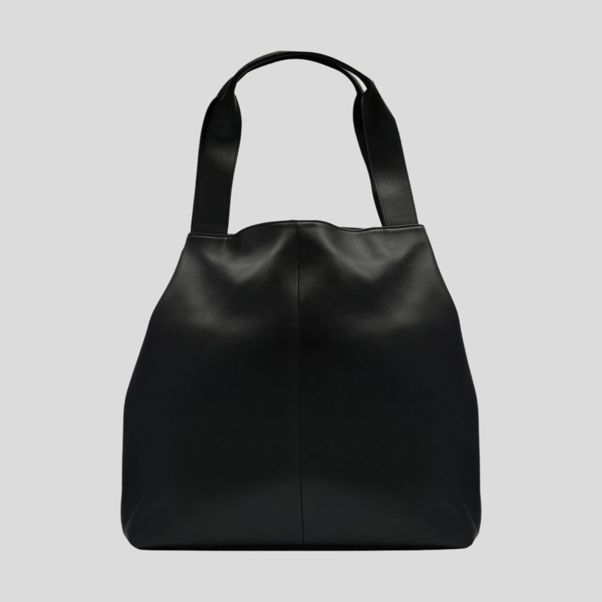 Slouchy Expandable Tote Bag -- Black