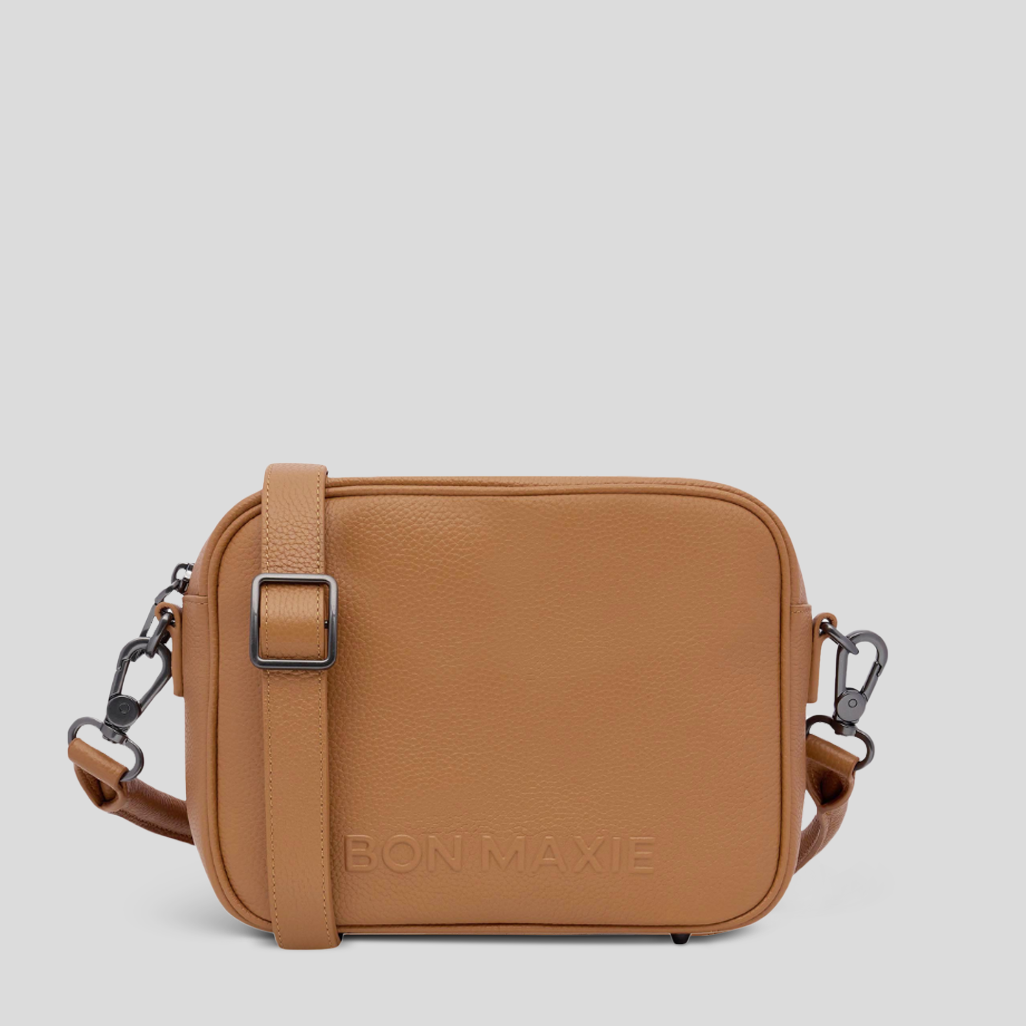 Sidekick Leather Crossbody Bag -- Tan