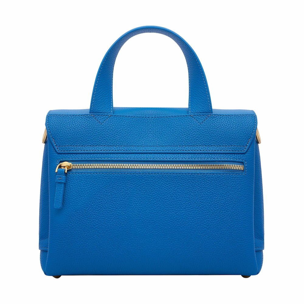 Tryhard Top Handle Bag - Cobalt Bags Brushed Gold