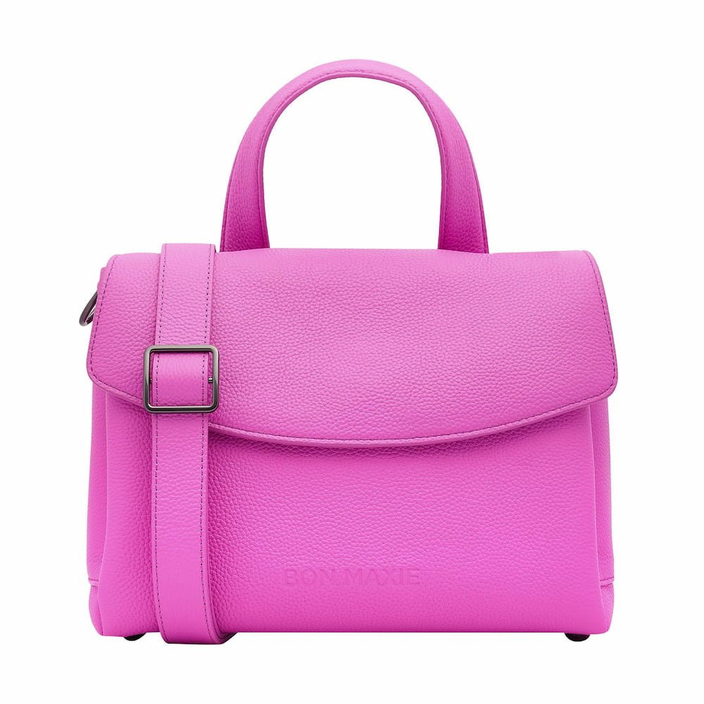 Tryhard Top Handle Bag - Fuchsia Bags Brushed Gunmetal