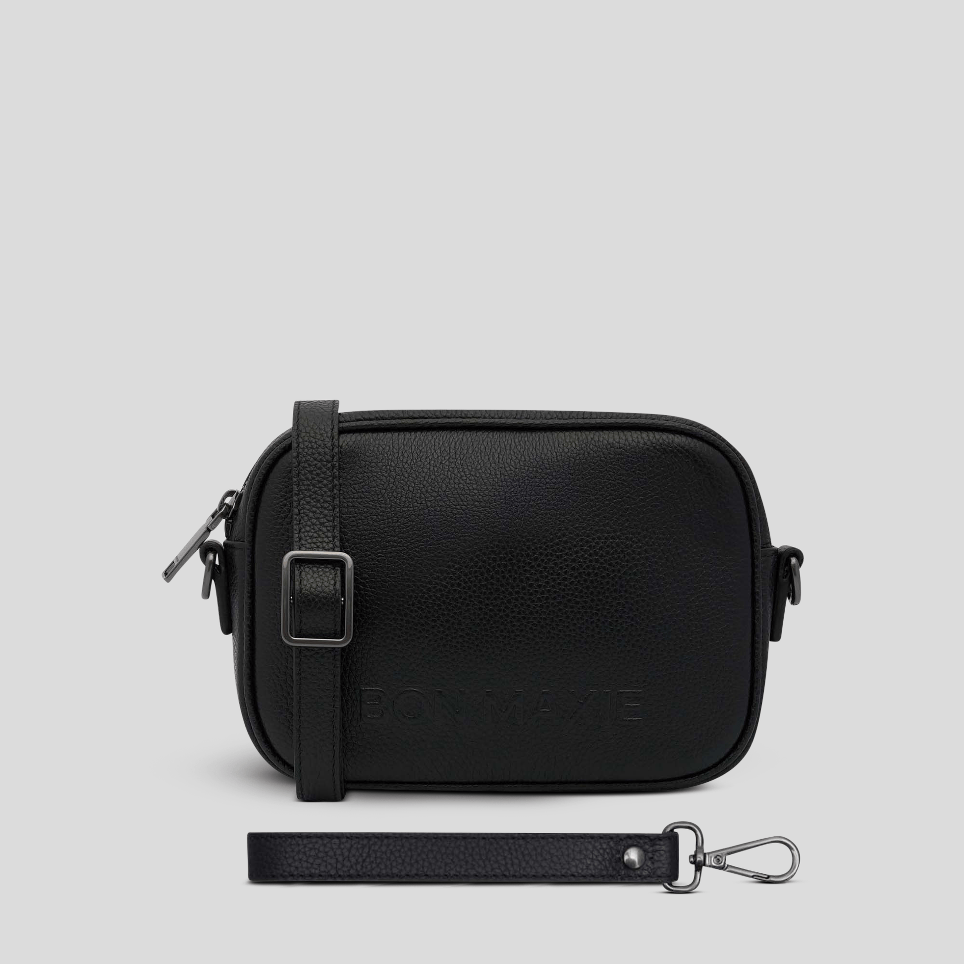 Mini Sidekick Wallet Crossbody Bag Black BON MAXIE