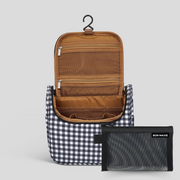 Bon Voyage Travel Toiletry Bag Set -- Black Gingham