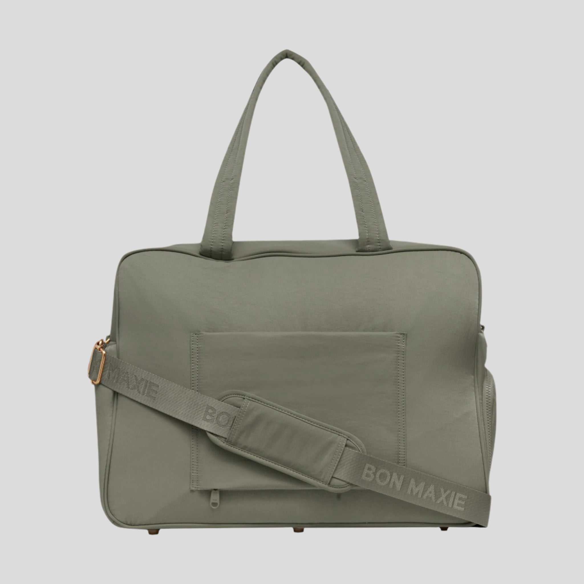 Large Weekender Nylon Duffel Bag -- Sage