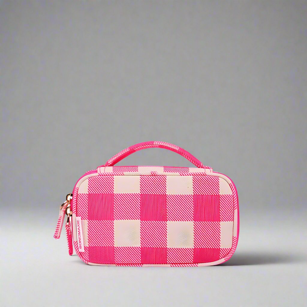 Handy Handle Case -- Neon Pink Gingham