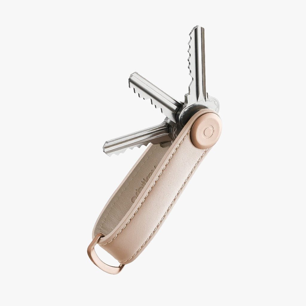 Orbitkey Leather Key Organiser - Blush Keyrings BLUSH / ROSE GOLD