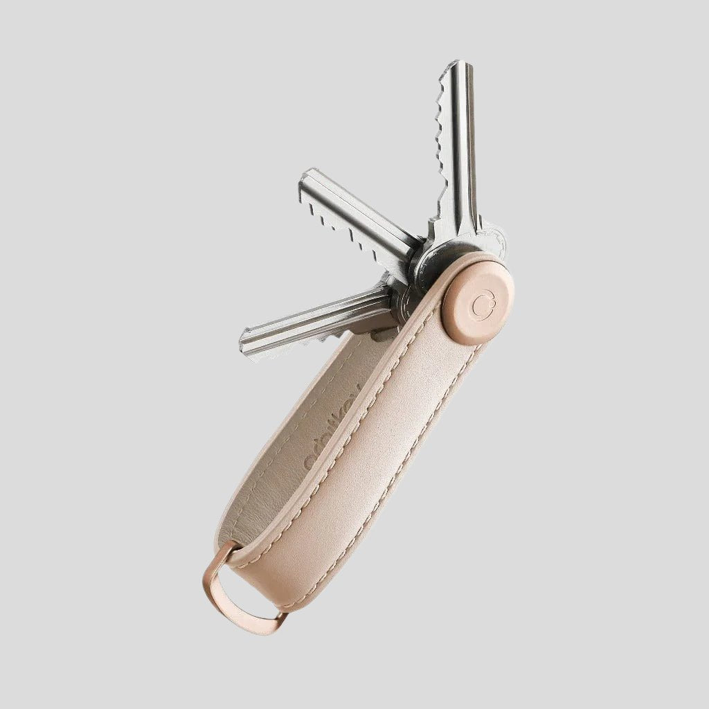 Orbitkey Leather Key Organiser - Blush Keyrings BLUSH / ROSE GOLD