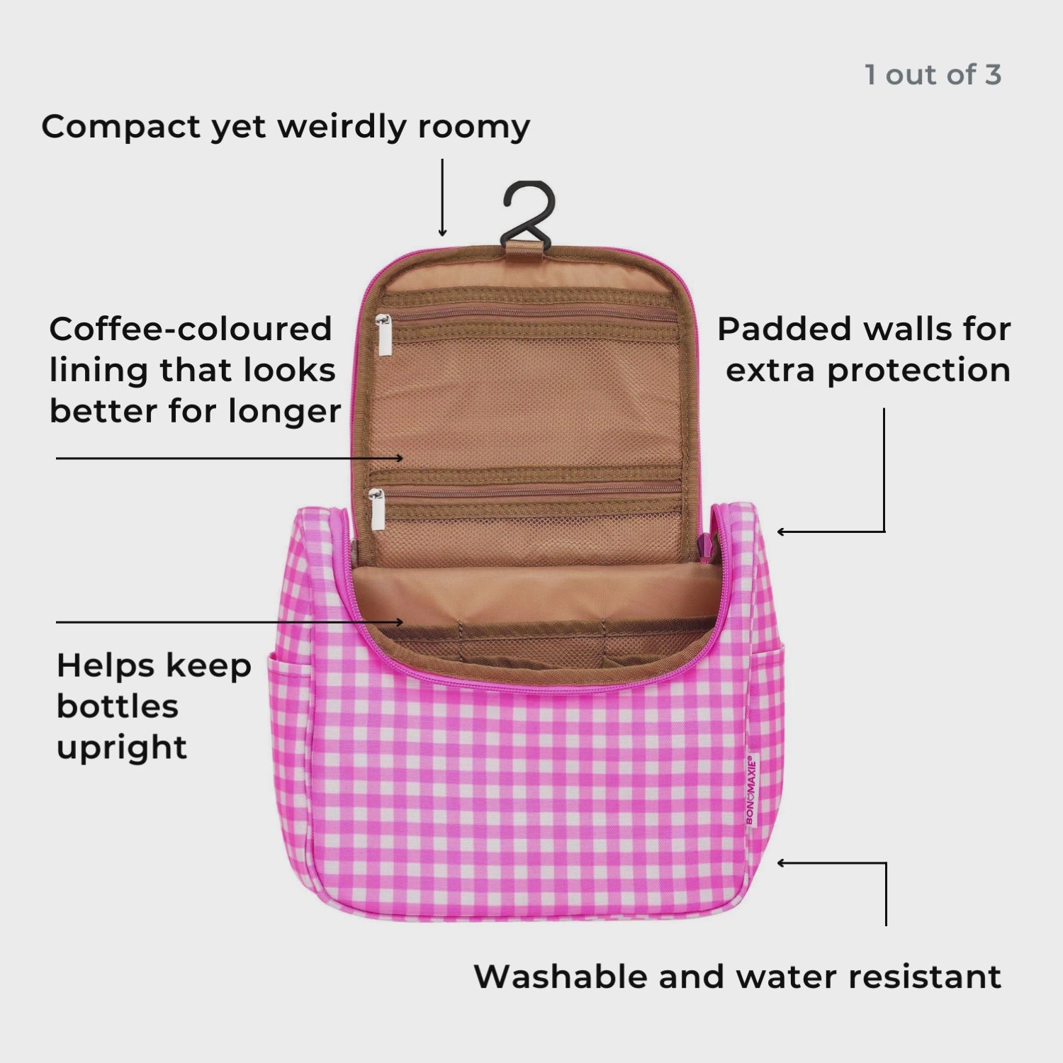 Load video: Bon Voyage Travel Toiletry Bag