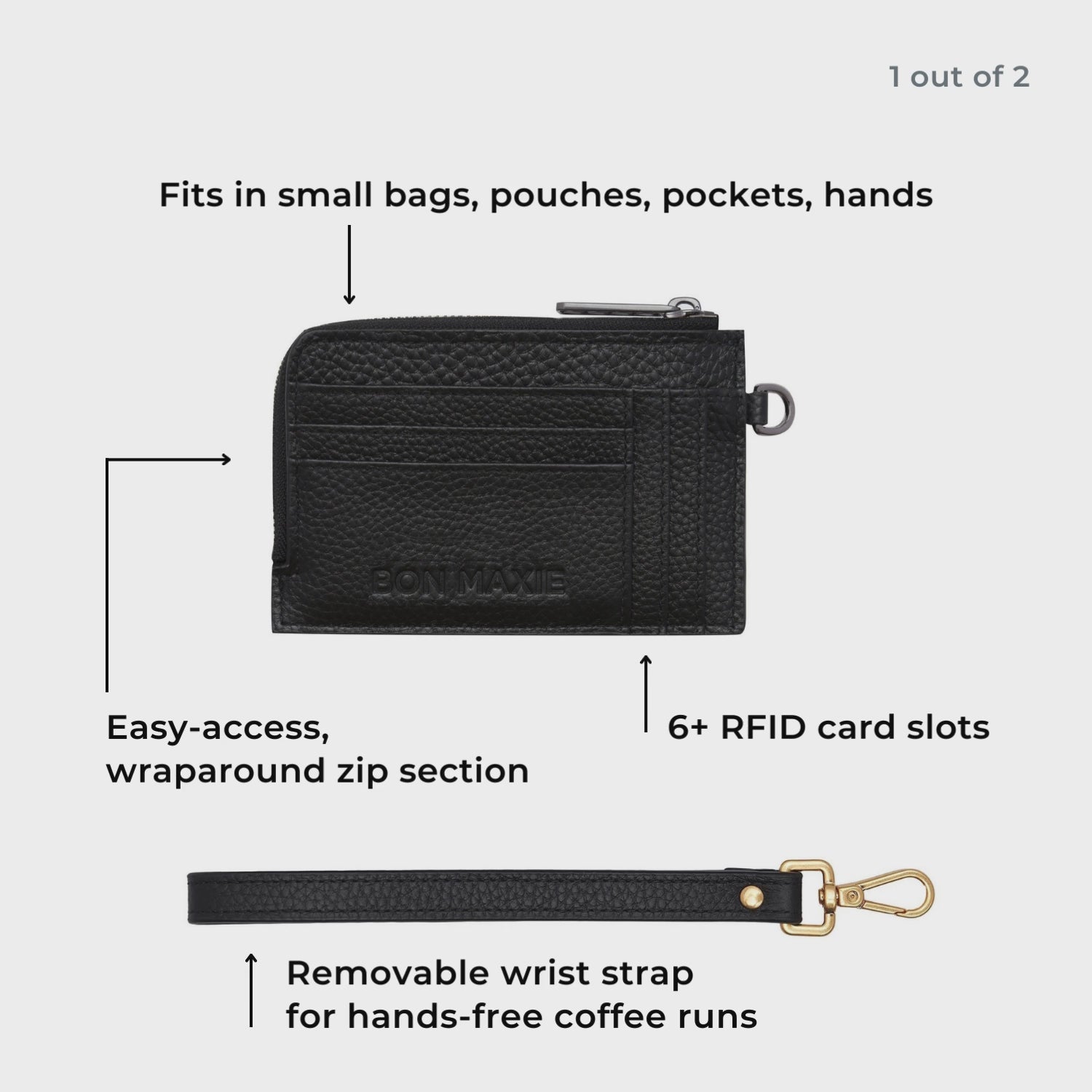 Load video: Everyday Leather Mini Wallet -- Red