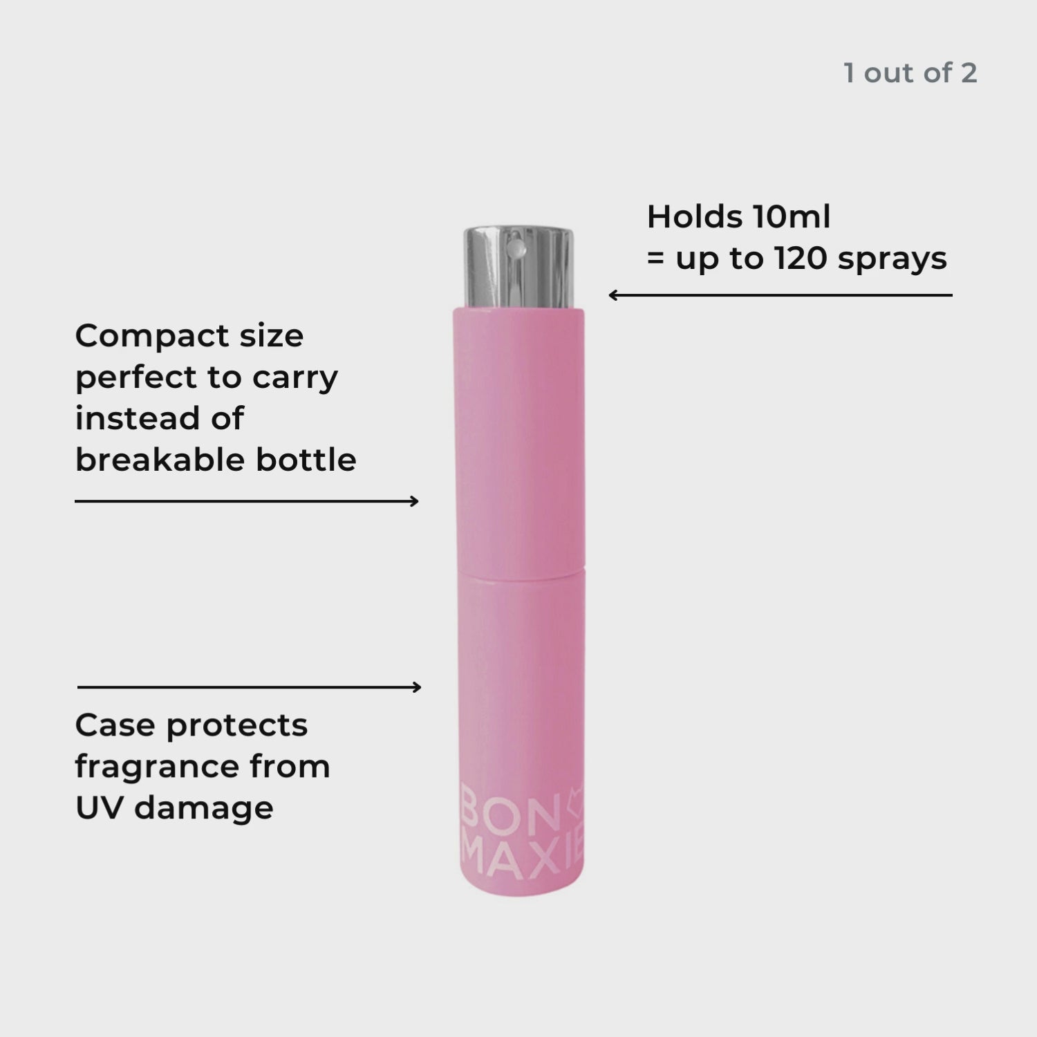 Load video: Refillable Perfume Atomiser -- Matte Haze Blue