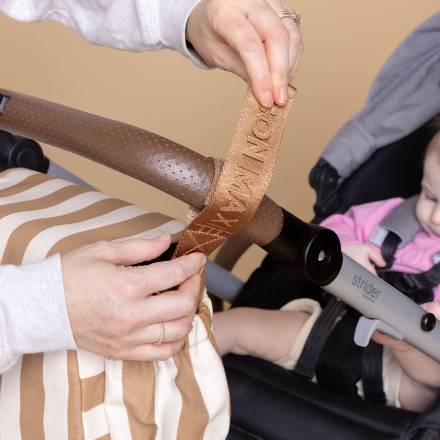 Carryall Pram Caddy - Tan Stripe Bags