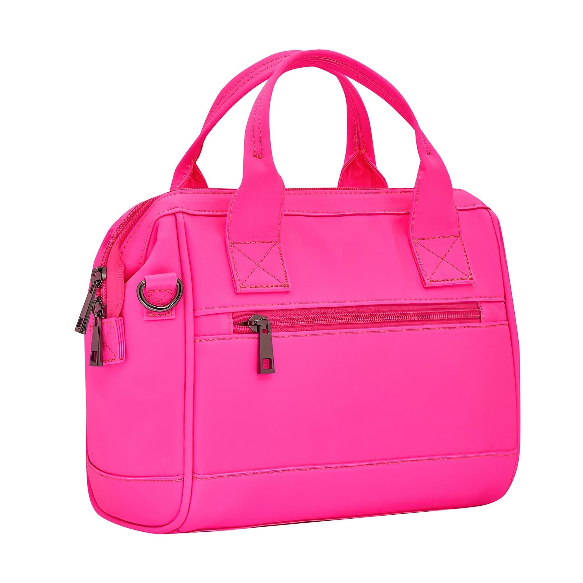 Go! Crossbody Bag - Neon Pink Bags Gunmetal