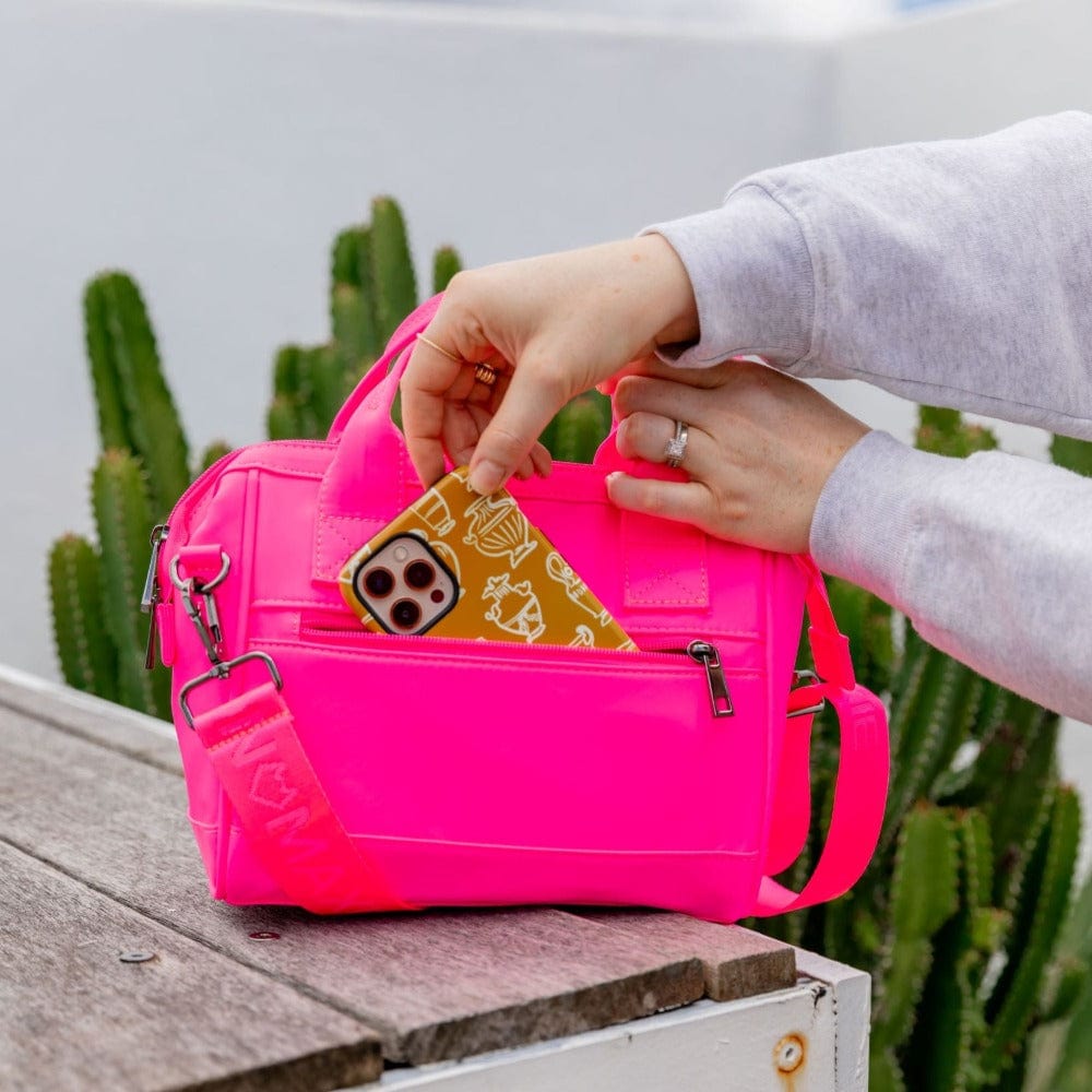 Go! Crossbody Bag - Neon Pink Bags Gold